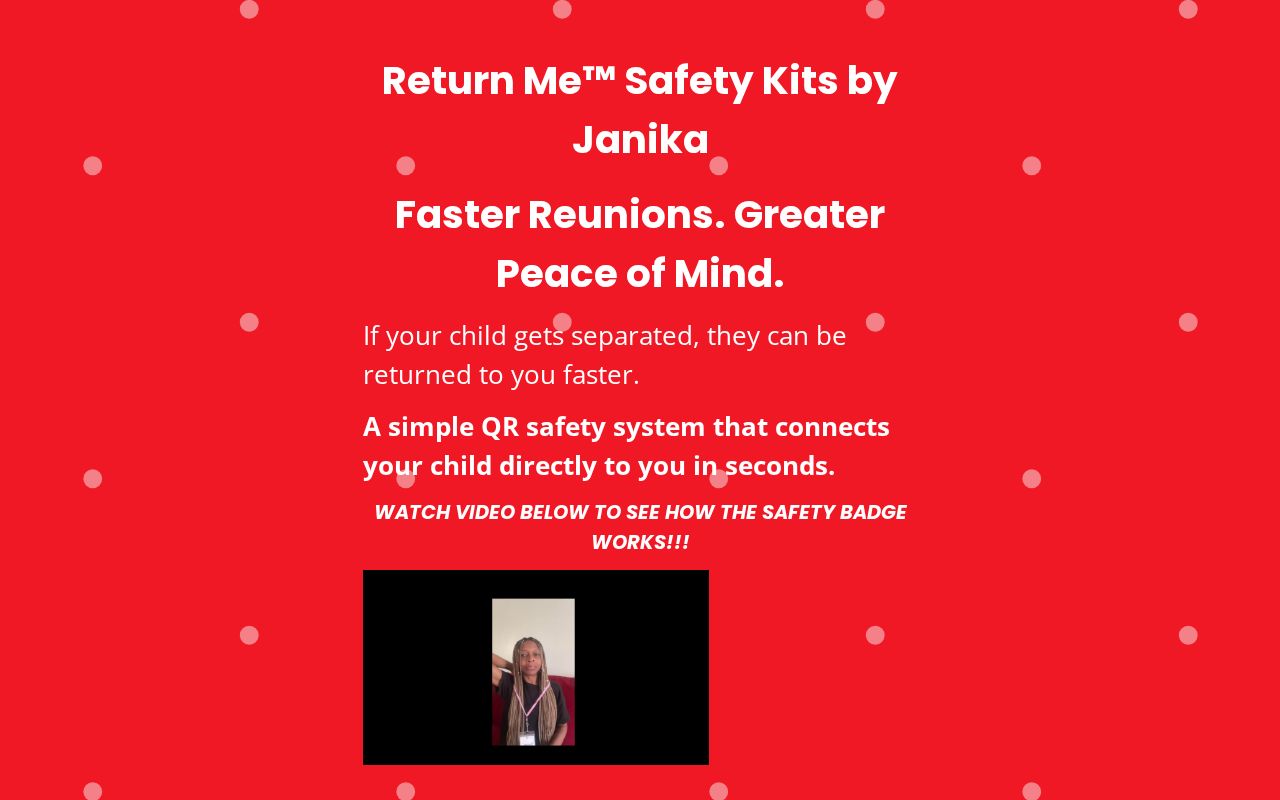 Return Me™ Safety Kits